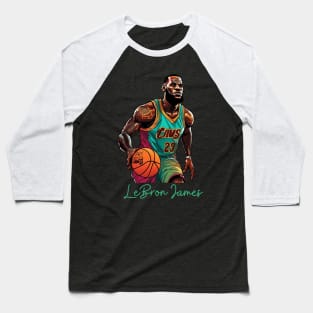 Lebron James goat Victor illustration artwork Baseball T-Shirt